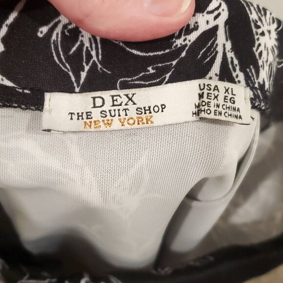 Dex black/cream printed pencil skirt - Picture 2 of 4